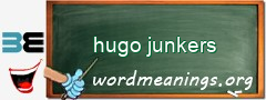 WordMeaning blackboard for hugo junkers